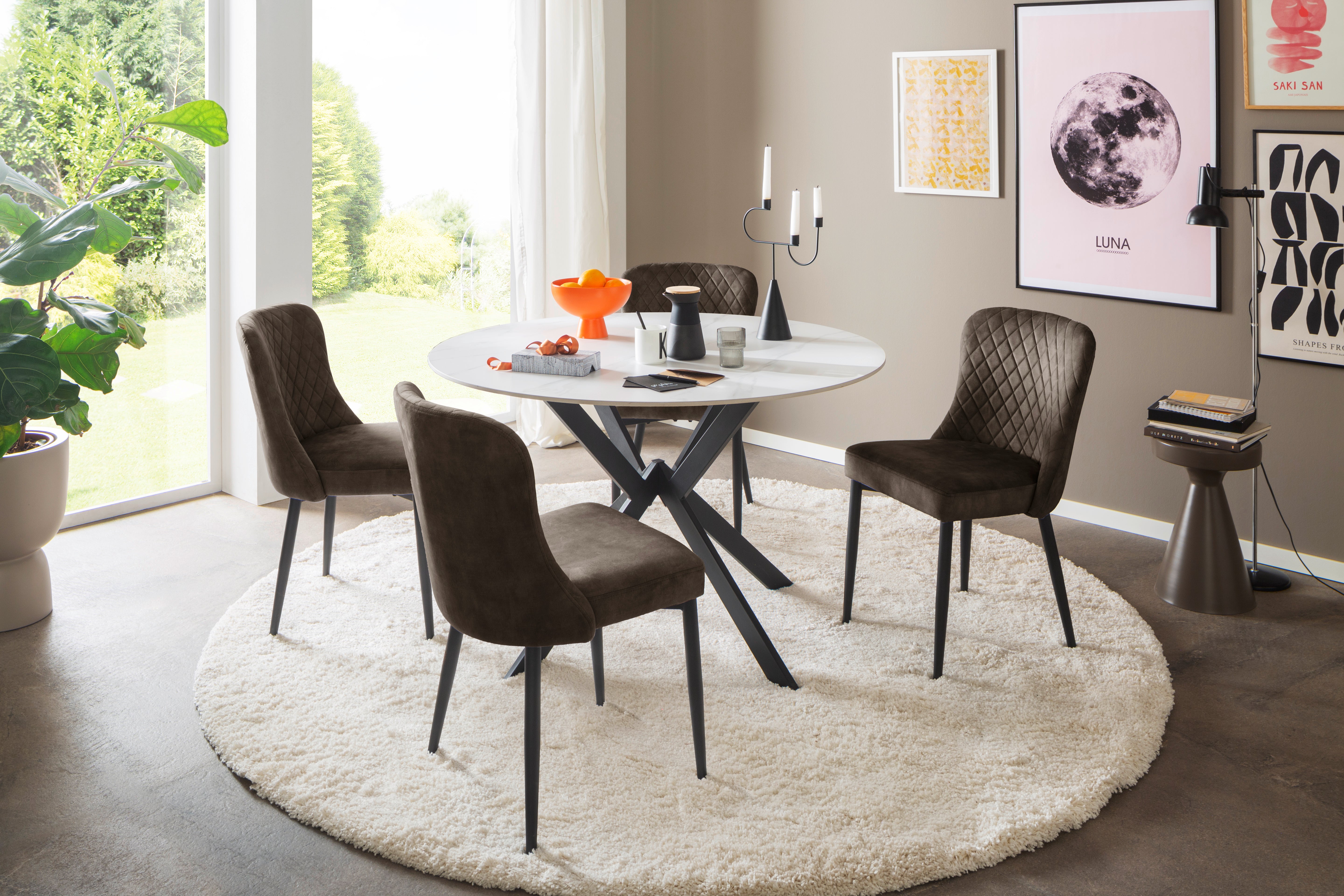 campingtisch ulf Esszimmertisch Tisch +Keramikauflage +Spidergestell +Neu auf Lager – möbel-outlet-24
